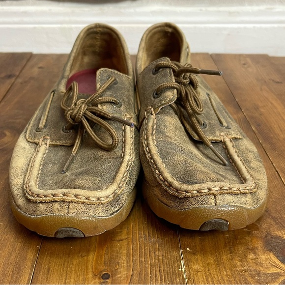 Twisted X Women's Boat Shoe Driving Moc WDM0003 size 7.5 m - Picture 3 of 8